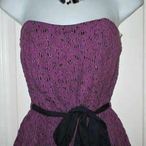 HEARTS STRAPLESS SZ MED DRESS